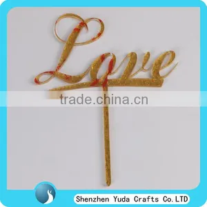 Happy Birthday Silhouette Mirror Gold Acrylic Cake Topper thumbnail-3