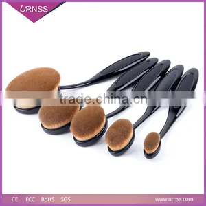 10pcs Oval Toothbrush Shaped Makeup Brushes Set thumbnail-1