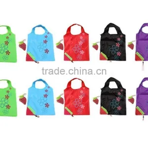Reusable Shopping Tote Bag - Folded Into a Strawberry thumbnail-2