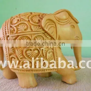 Rich Art And Craft Handmade Gifts Wooden Elephant thumbnail-1