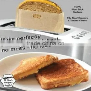 Non-stick PTFE Coated Reusable Non-stick Heat Resistant Sandwich Bag Fit For Toaster and Oven thumbnail-1