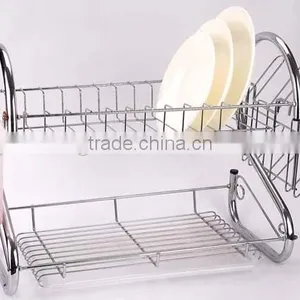 2 Layers Iron Wire Utensil Drying Rack thumbnail-1