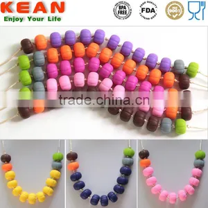Navajo White DimGray Use Necklaces Have a Breakaway Clasp Silicone Bead Teething thumbnail-2