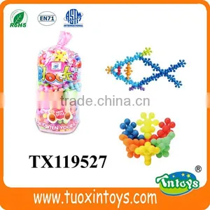 Plastic Snowflake DIY Building Blocks Toys New Creative Puzzle Toys for Kids thumbnail-3