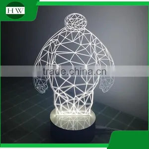 Acrylic Cartoon 3D Charging Charge Study Led Reading Eye Protection Desk Table Latern Lamp Light thumbnail-2