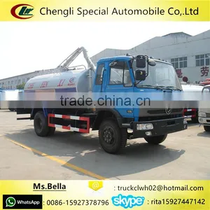 8000 Liter 10000 Liter DONGFENG Vacuum Pump Septic Tanker Truck thumbnail-1