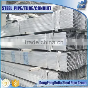 100*150mm Hot Dipped Square Galvanized Hollow Sections gi Pipes thumbnail-2