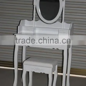 Make-up Table With Stool/schmenktisch&hocker/home Furniture K/D Dresser With Stool thumbnail-1