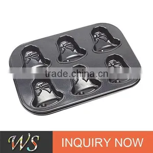 6 Cups Bells Shape Muffin Tools for X'mas thumbnail-1