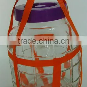 China Popular 20L Clear Cylinder Glass Jar for Wine thumbnail-1