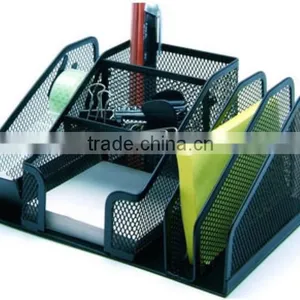 7 Compartrments Multipurpose Metal Mesh Office Desk Organizer thumbnail-2