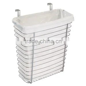 Iron Wire Kitchen Cabinet Wire Storage Basket For Trash Can thumbnail-2