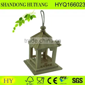 Handmade Small New Wooden Unfinshed Bird House thumbnail-1