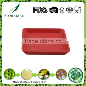 Pro-environment Low Price Factory Price Bamboo Fiber Pot Tray thumbnail-2