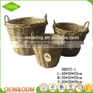 Wholesale Cheap Mini Easter Empty Lovely Pure Handmade Decorative Wicker Baskets for the Flowers thumbnail-2