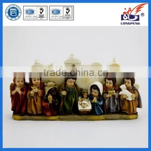 Exquisite Christmas Cartoon Resin Nativity Set for Christmas Souvenirs thumbnail-1