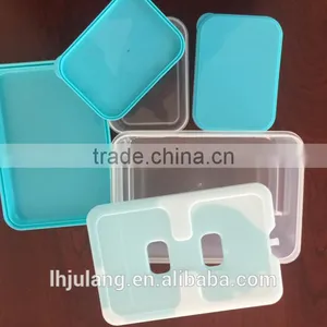BPA FREE Plastic Lunch Container With Cooler Pack / Plastic Lunch Container With 4 Parts thumbnail-1