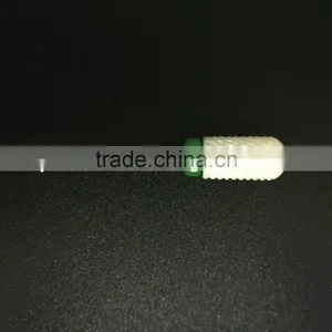 Polishing Drill Barrel Ball Total Length 40MM Course Type Head Blade Diameter 13MM White Ceramic Burr for Nail thumbnail-4