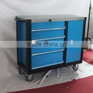 Durable Tool Trolley With One Cabinet thumbnail-1