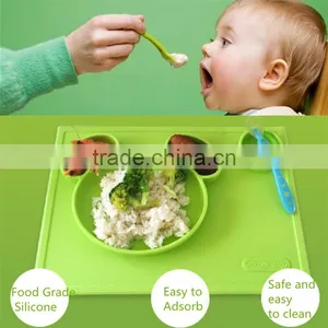 Bear Shape Silicone Placemat for Kids thumbnail-2