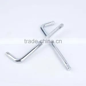 Mirror Surface CR-V 12.5mm Socket Ben Extention Rod,polishing CR-V Socket Rod,1/2" Bent Extension Rod thumbnail-4