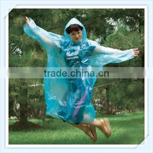 Blue Cheap PE Raincoat Prices thumbnail-5