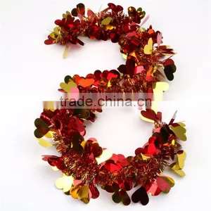 Good Quality Christmas Tree Decorations Tinsel Garland Colorful Large Indoor Decoration Wholesale thumbnail-6