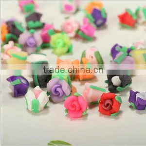 Multicolor Flower Clay Beads Diy Handmade Flower Porcelain Charms Cheap Ceramic Beads Wholesale thumbnail-3