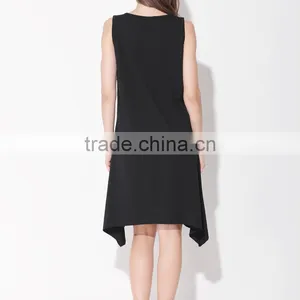 2017 Mamalove Sleeveless Soft Cotton Black Breastfeeding Clothes Nursing Dress Maternity for Women thumbnail-4