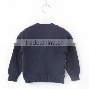 British Style Argyle Boys Knitwear Cardigan thumbnail-2