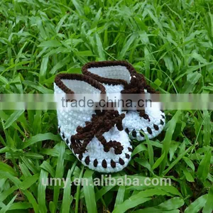 2015 Winter Crochet Baby Shoes With Knitted Lace thumbnail-1