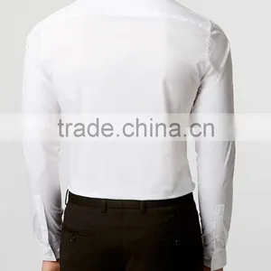 White Long Sleeve Stretch Dress Shirt thumbnail-3
