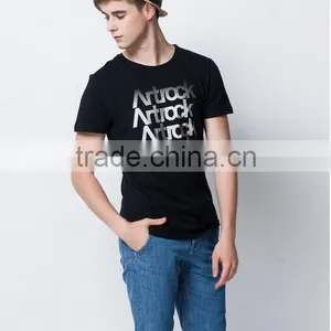 In 2016 Classic Letters Printed Black T-shirts With Short Sleeves thumbnail-1