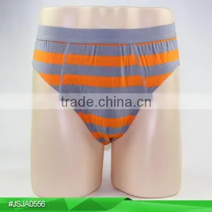 Teen Boy Underwear Striped Pants Yellow and Gray Underwear thumbnail-1