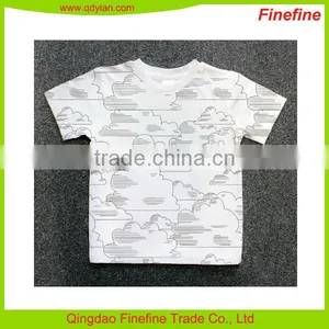 OEM Service Crew Neck Short Sleeve Baby Kids Cotton Tshirt thumbnail-1