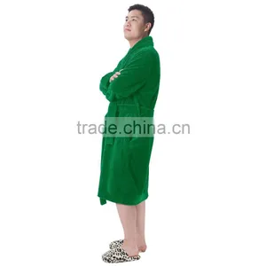 Microfiber Flannel Men's Bath Robes Men's Pajamas thumbnail-2