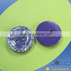 Quality Warantee New Design Unique Style Colored Shirt Buttons, Multicolored Resin Glitter Shank Button for Baby Sweater thumbnail-1
