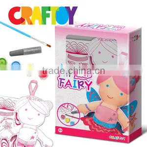Educational Toys Girl Craft Color Your Doll Fairy thumbnail-1