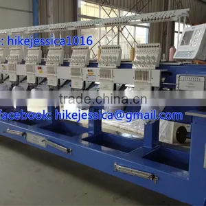 YingYing 908 8heads 9needles 9colors Cap Tubular t Shirt Flat Embroidery Machine thumbnail-2