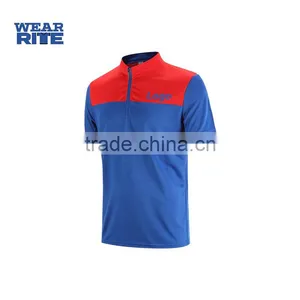 Fashion Stand up Collar Short Sleeve Dry Fit T-shirt thumbnail-5