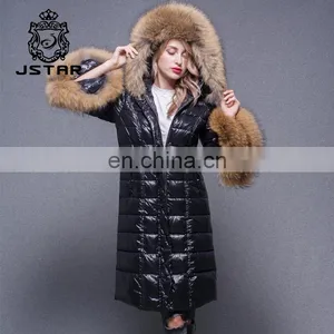 China Manufacturer Custom Fashion Style Warm Feather Inside Hood Down Jacket for Winters thumbnail-5