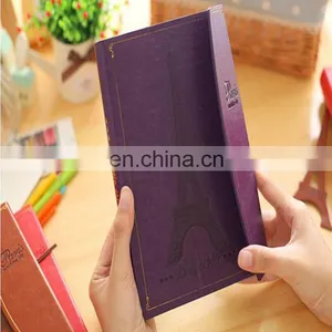 Direct Factory Manufacture Customized Different Size Agenda Diary Hardcover Notebook With Eiffel Tower Logo thumbnail-3