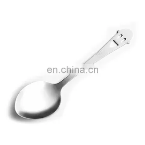 Fancy Small Smile Face Hollow Decorative Tea Spoon thumbnail-1