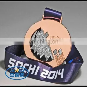 2015 Free Sample Plated Custom Metal Medal/ Award Medal/ Gold Medal thumbnail-6