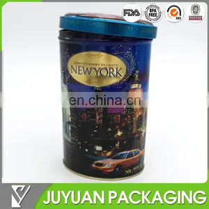 Metal Oval Box Shaped Chocolate Tin Jar thumbnail-1