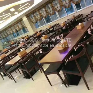 Customized Quality Restaurant Canteen Furniture Table Chair Set thumbnail-1