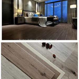 SPC Floor PVC Flooring Sheet Tiles Slotted Click Lock 4.2mm Thickness 0.2mm Wear Layer thumbnail-1