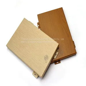 Factory Price Customized Wood Grain Solid Aluminum Construction Materials Panel thumbnail-3
