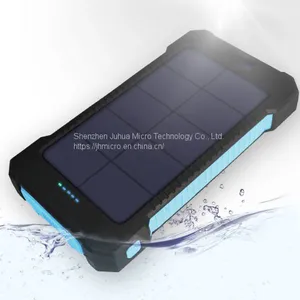 Solar Power Bank Dual USB Power Bank 20000mAh Waterproof Battery Charger thumbnail-1