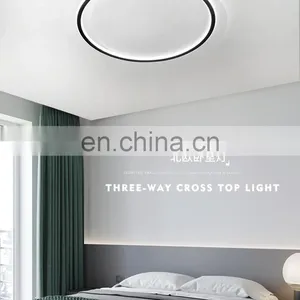 Bedroom Simple Modern Living Room Study Lamp Round Ultra-thin Led Ceiling Lamp Nordic Style Warm Room Lamp thumbnail-2